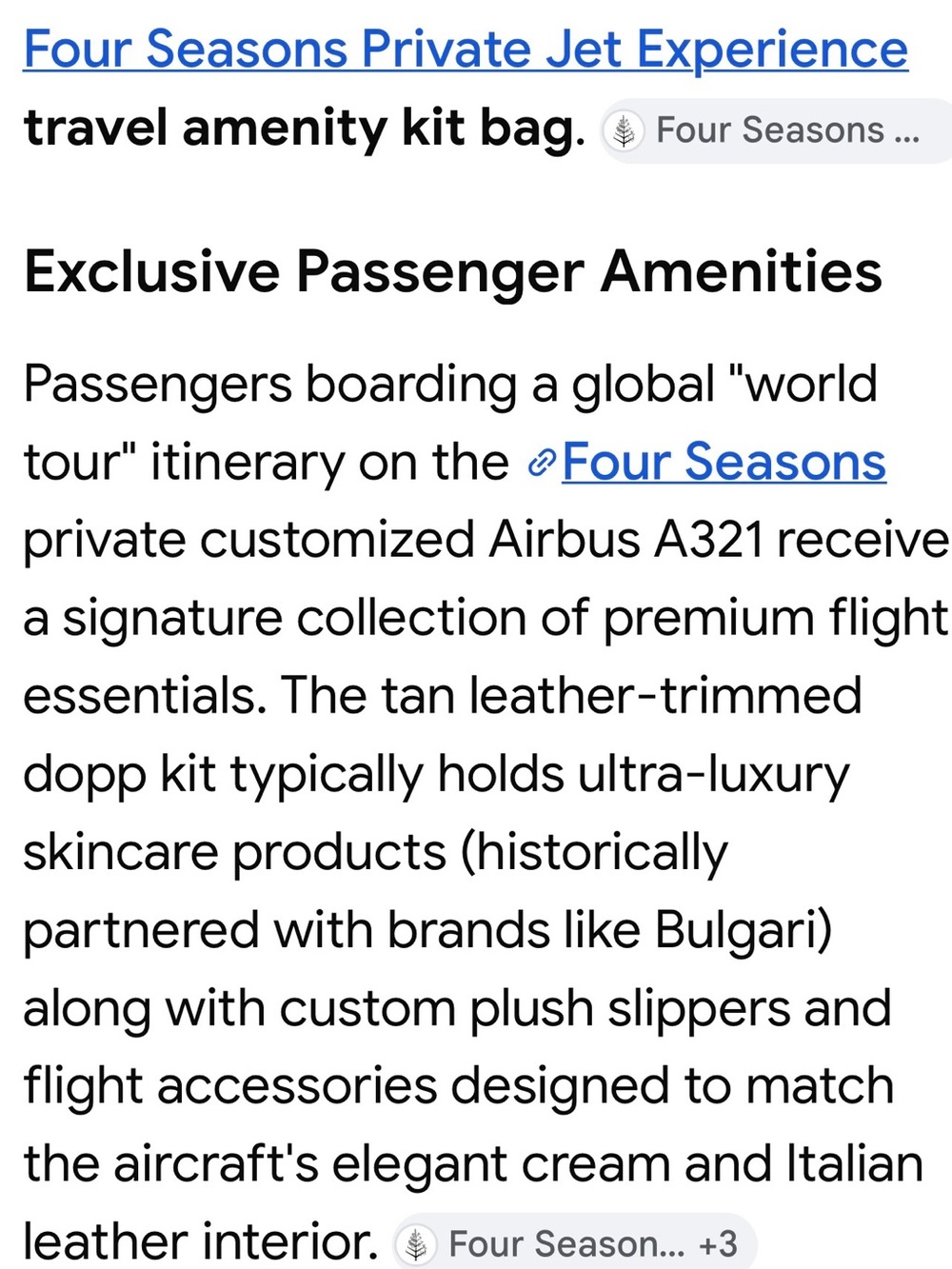 ULTRA RARE Four Seasons Private Jet Experience Amenity Case Pouch - Picture 9 of 10